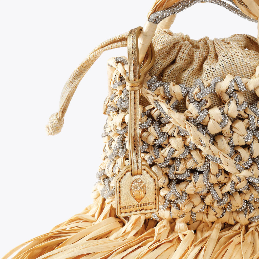 MINI MACRAME CRYSTAL BAG