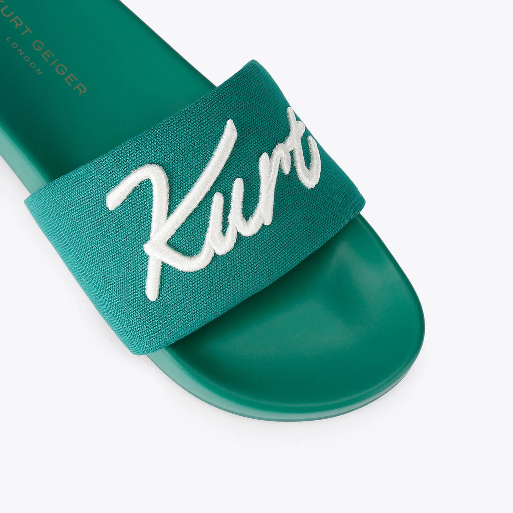 SCRIPT SLIDE SANDAL