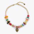 MULTI BEAD EAGLE NECKLACE