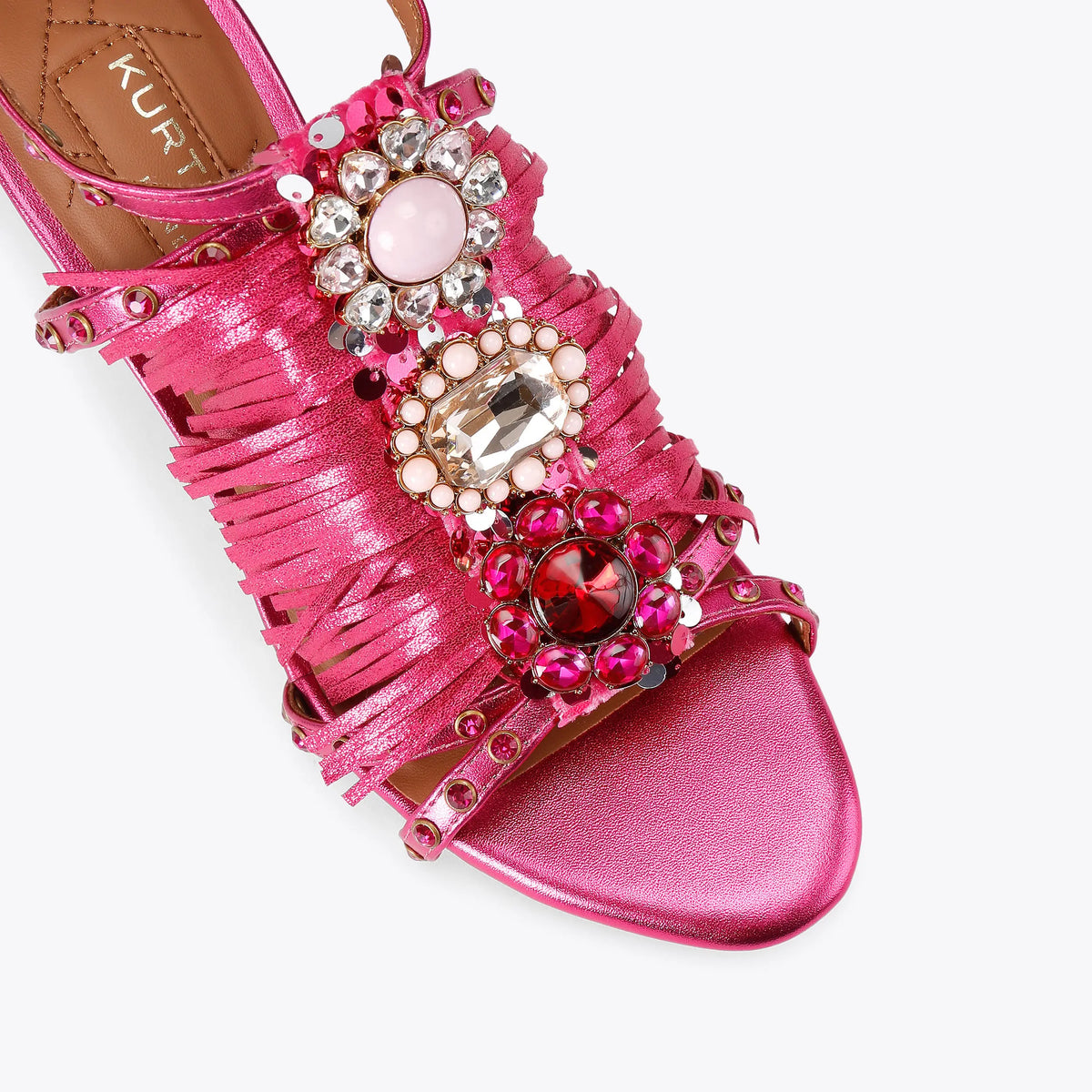 JEWEL FRINGE HEEL
