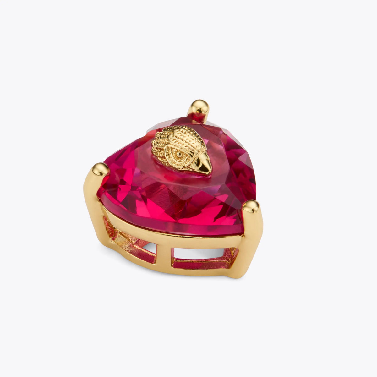 CRYSTAL HEART STUD EARRINGS