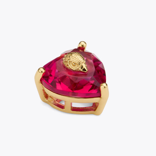 CRYSTAL HEART STUD EARRINGS