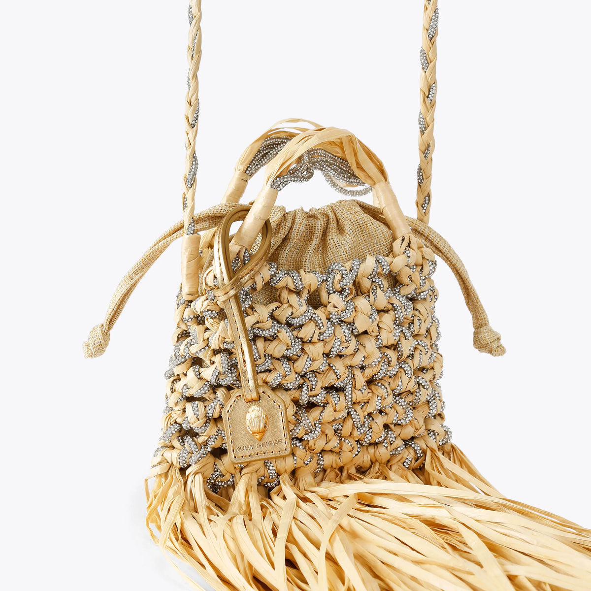 MINI MACRAME CRYSTAL BAG