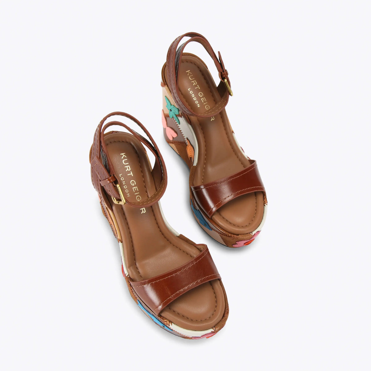 PATCHWORK PLATFORM WEDGE HEEL