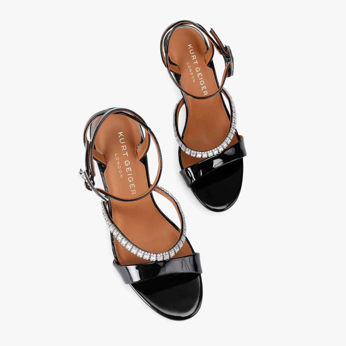 CRYSTAL STRAP SANDAL 90