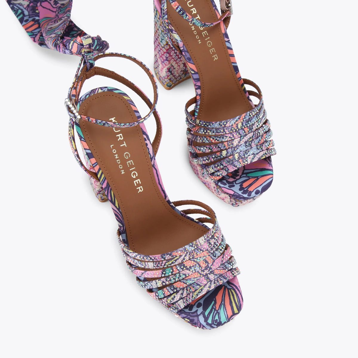 PIERRA ANKLE TIE PLATFORM HEEL