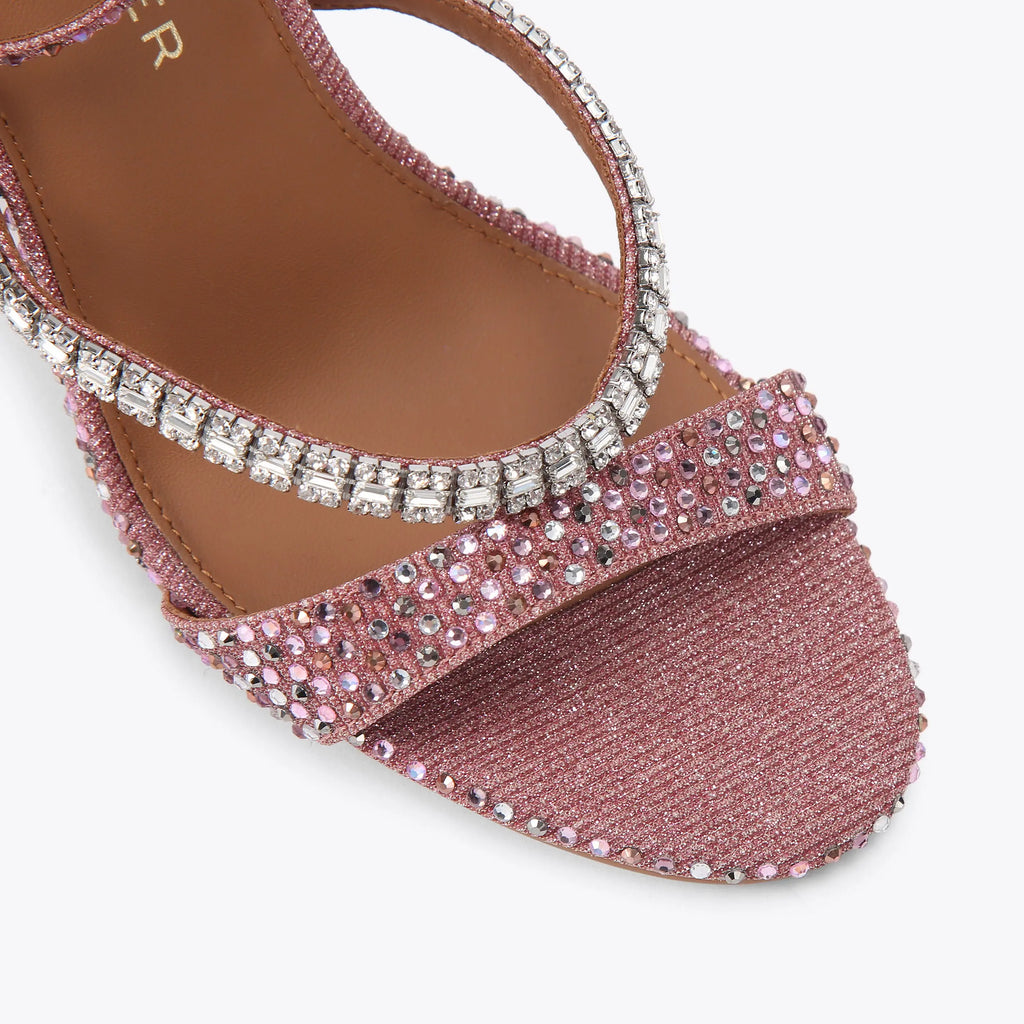 CRYSTAL STRAP HEEL