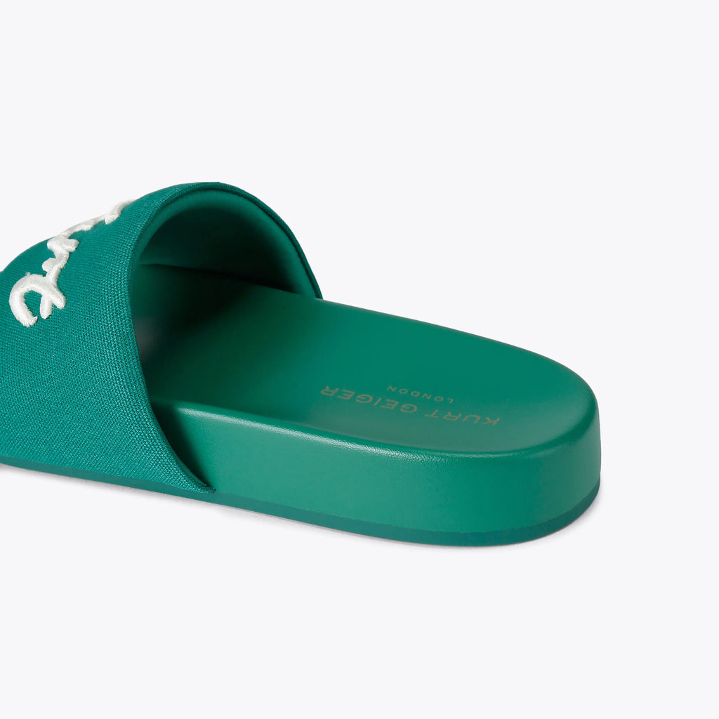 SCRIPT SLIDE SANDAL