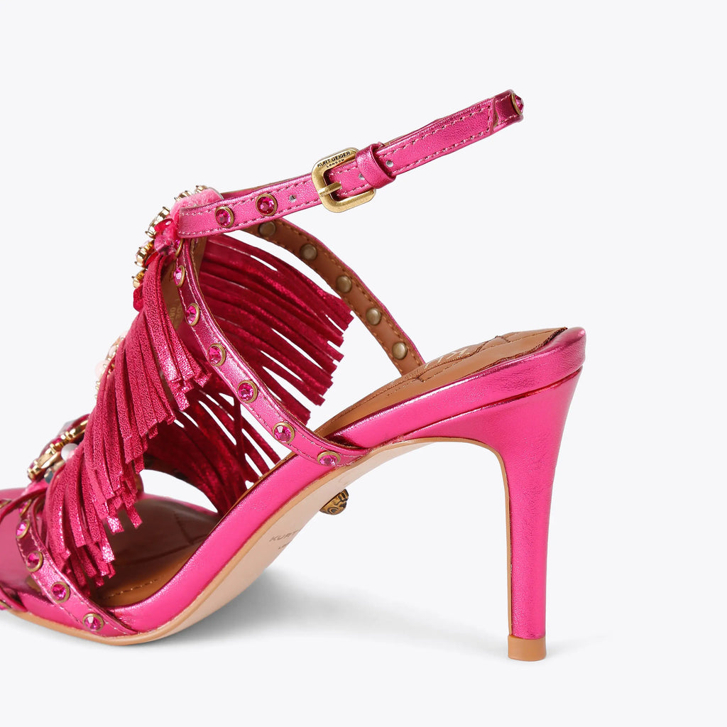 JEWEL FRINGE HEEL
