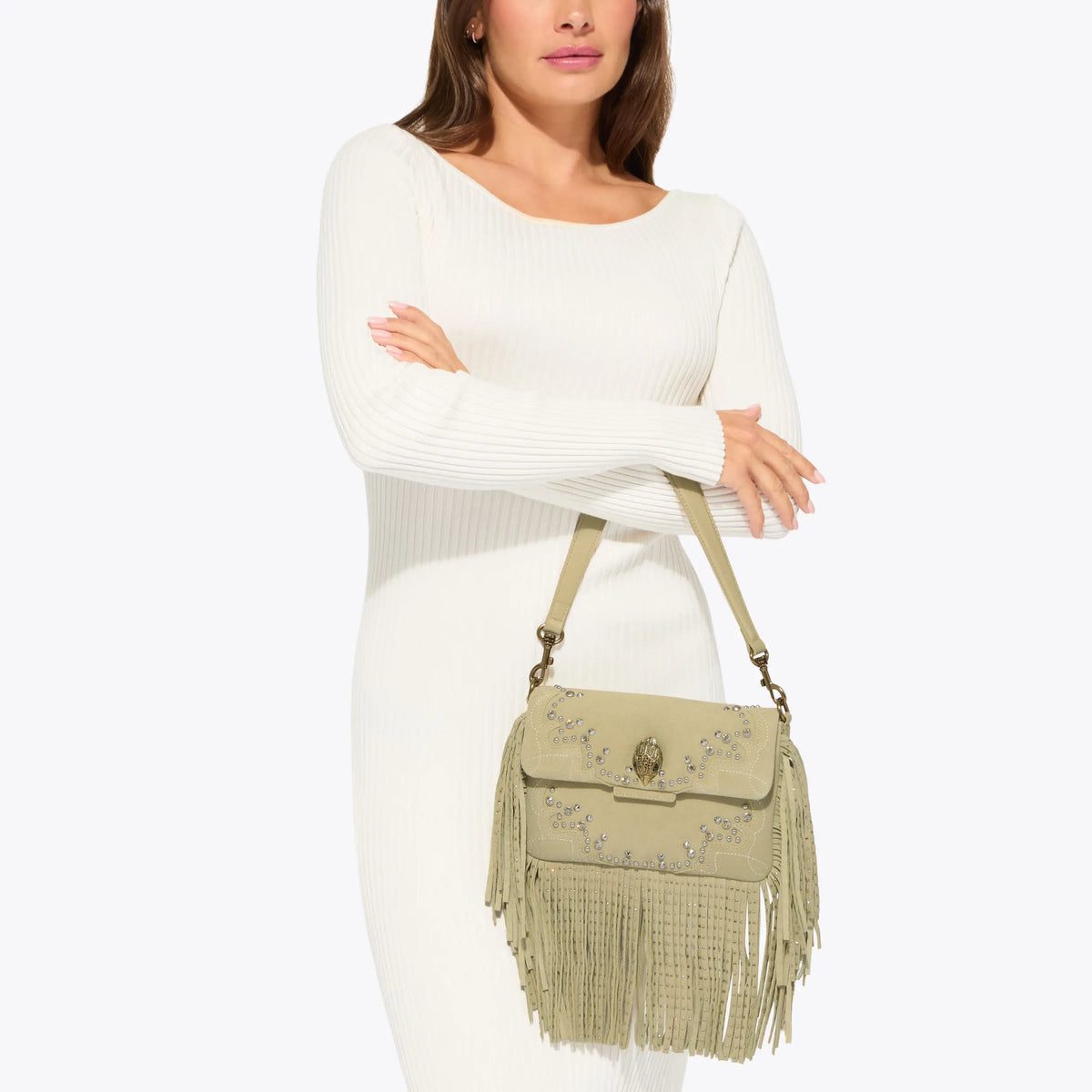 OXFORD FRINGE SHOULDER BAG