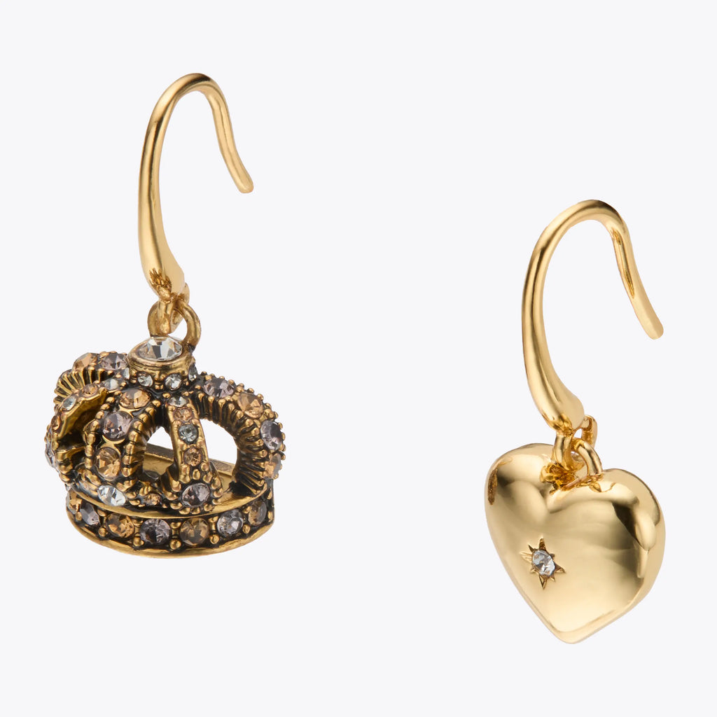CROWN CHARM EARRINGS