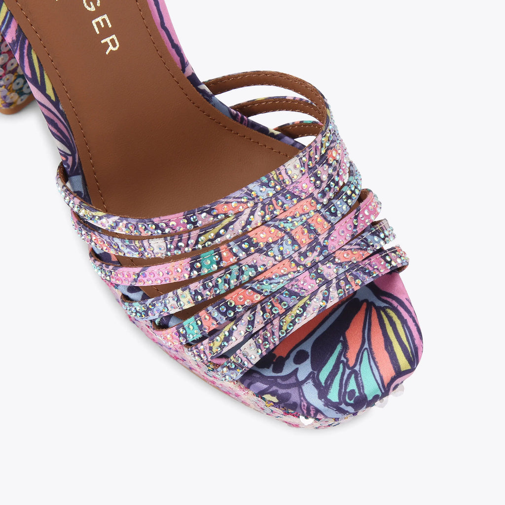 PIERRA ANKLE TIE PLATFORM HEEL