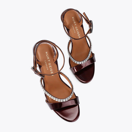 CRYSTAL STRAP SANDAL 90