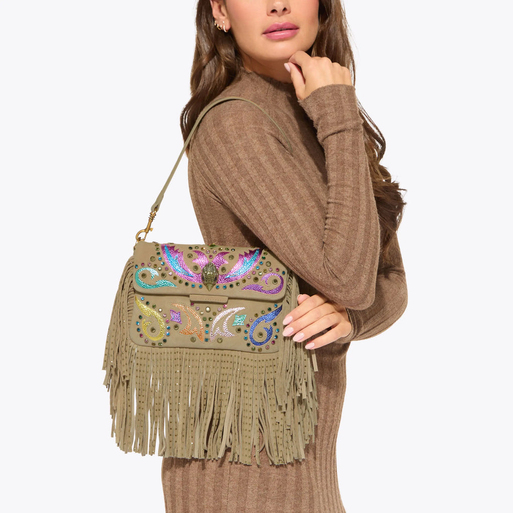 OXFORD FRINGE SHOULDER BAG