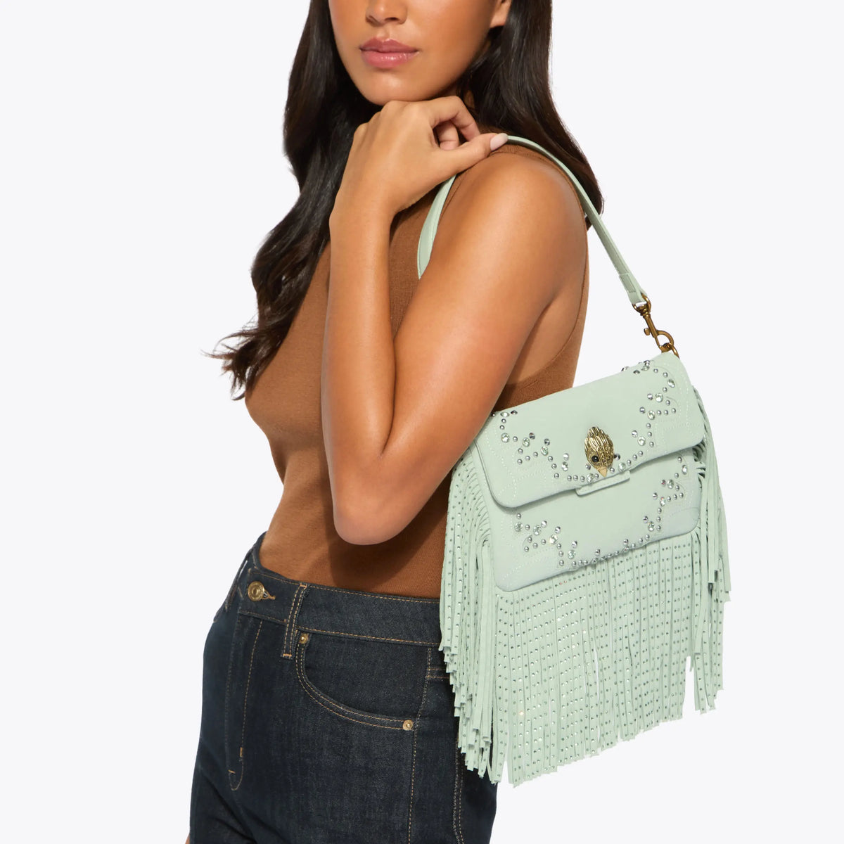 OXFORD FRINGE SHOULDER BAG