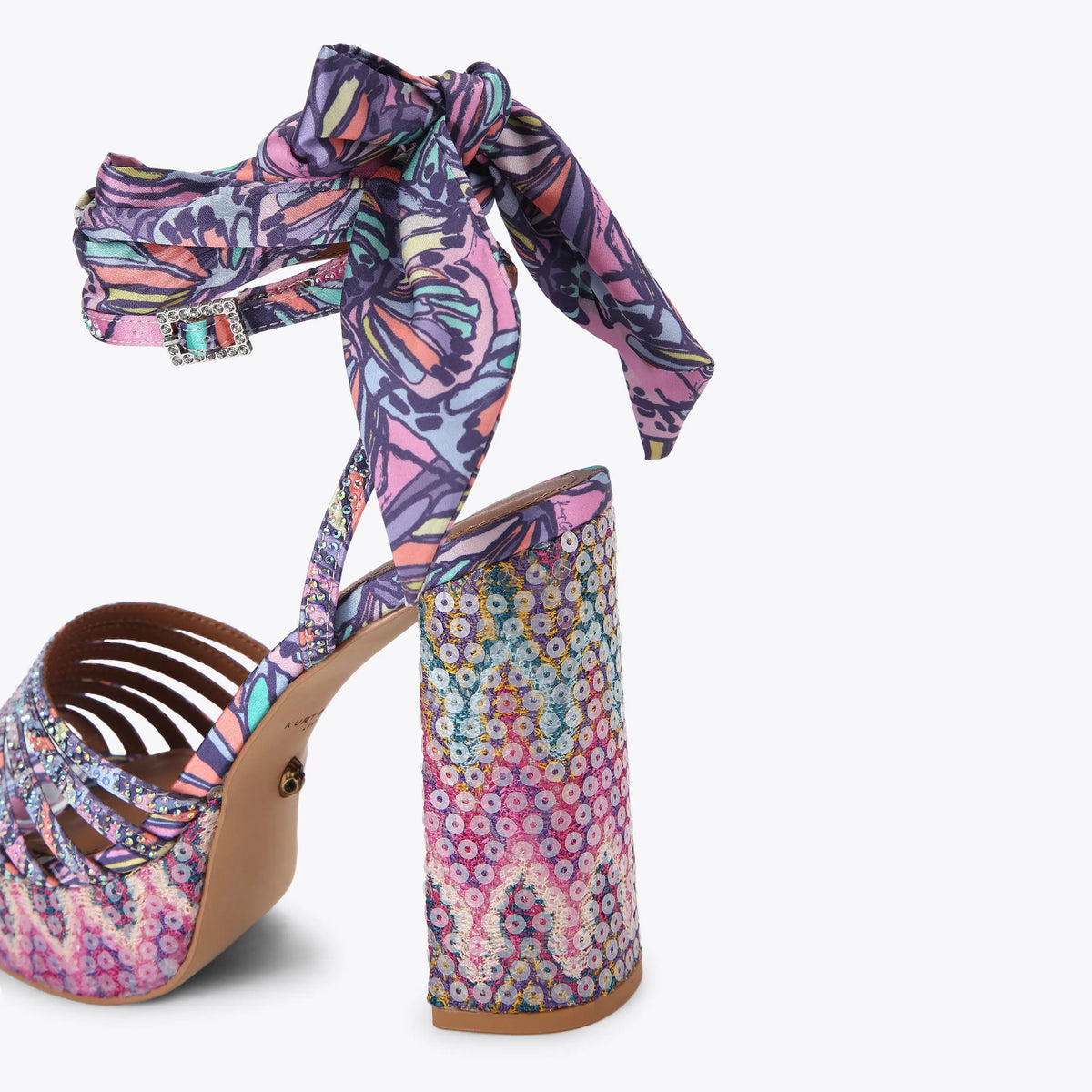 PIERRA ANKLE TIE PLATFORM HEEL