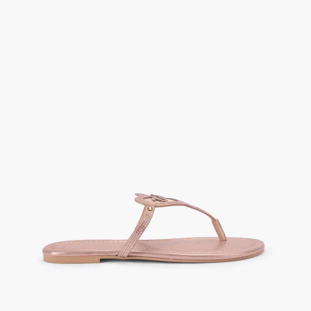 KURT HEART T-BAR FLAT SANDAL