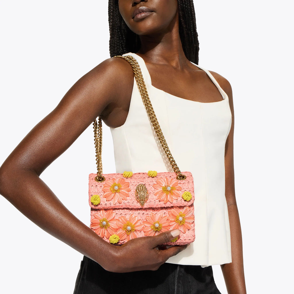 MINI RAFFIA KENSINGTON BAG