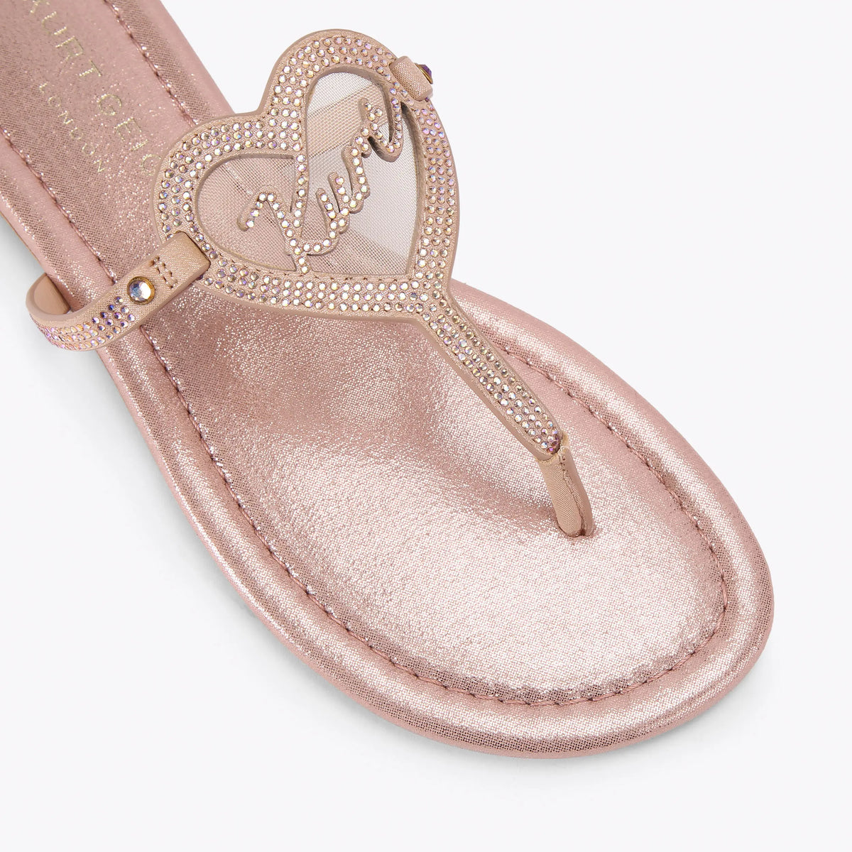 KURT HEART T-BAR FLAT SANDAL