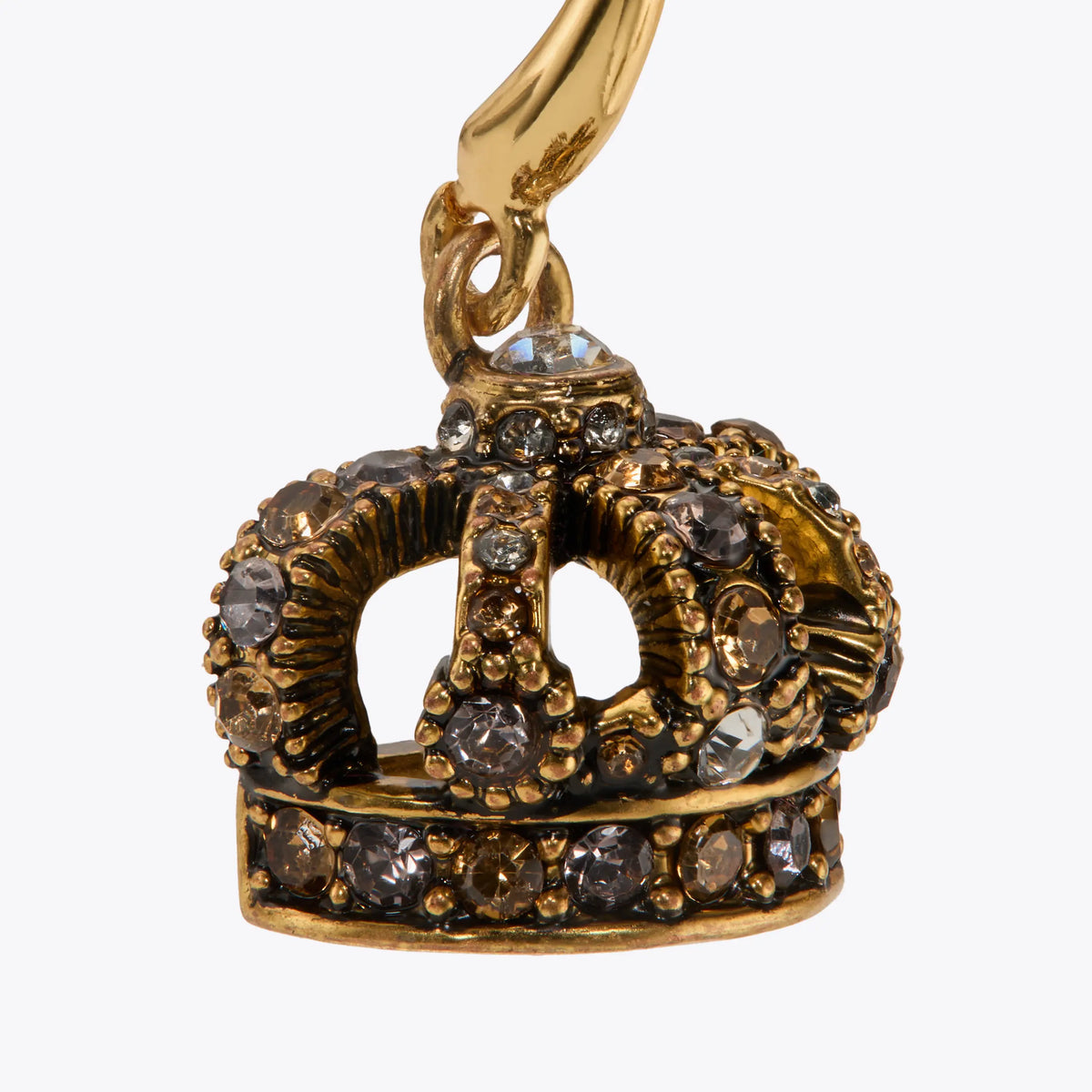 CROWN CHARM EARRINGS