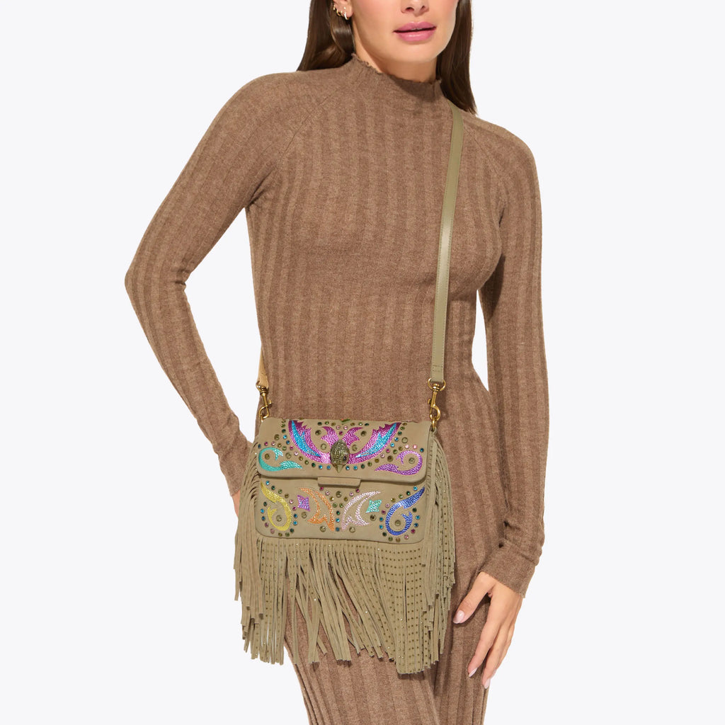 OXFORD FRINGE SHOULDER BAG