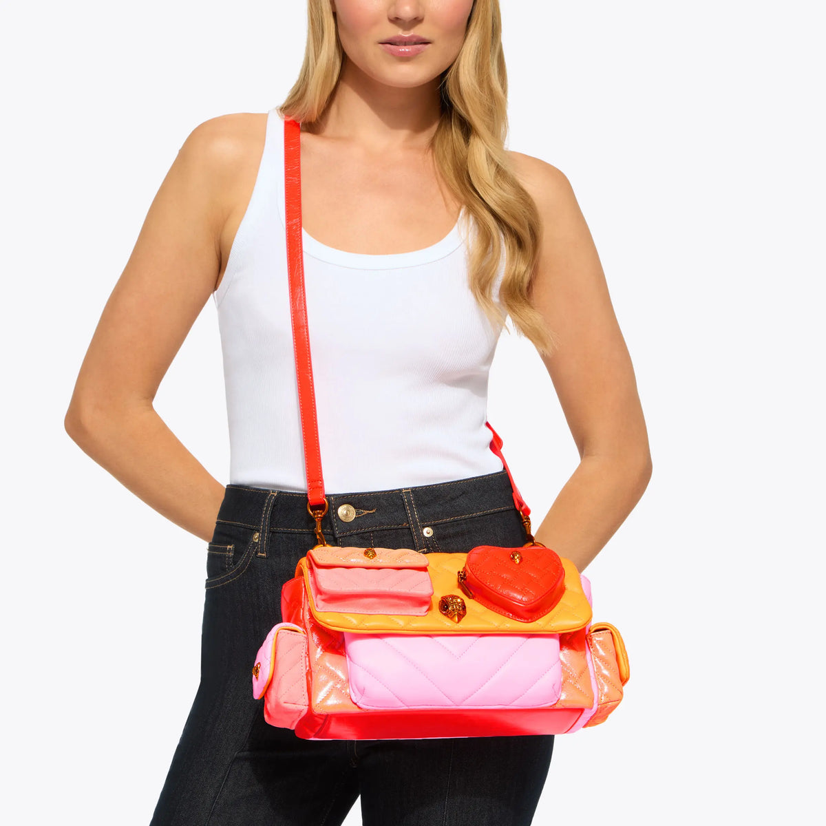 KENSINGTON MULTIPOCKET SHOULDER BAG