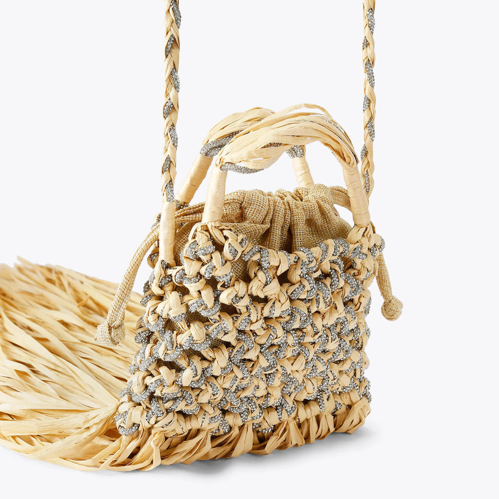 MINI MACRAME CRYSTAL BAG