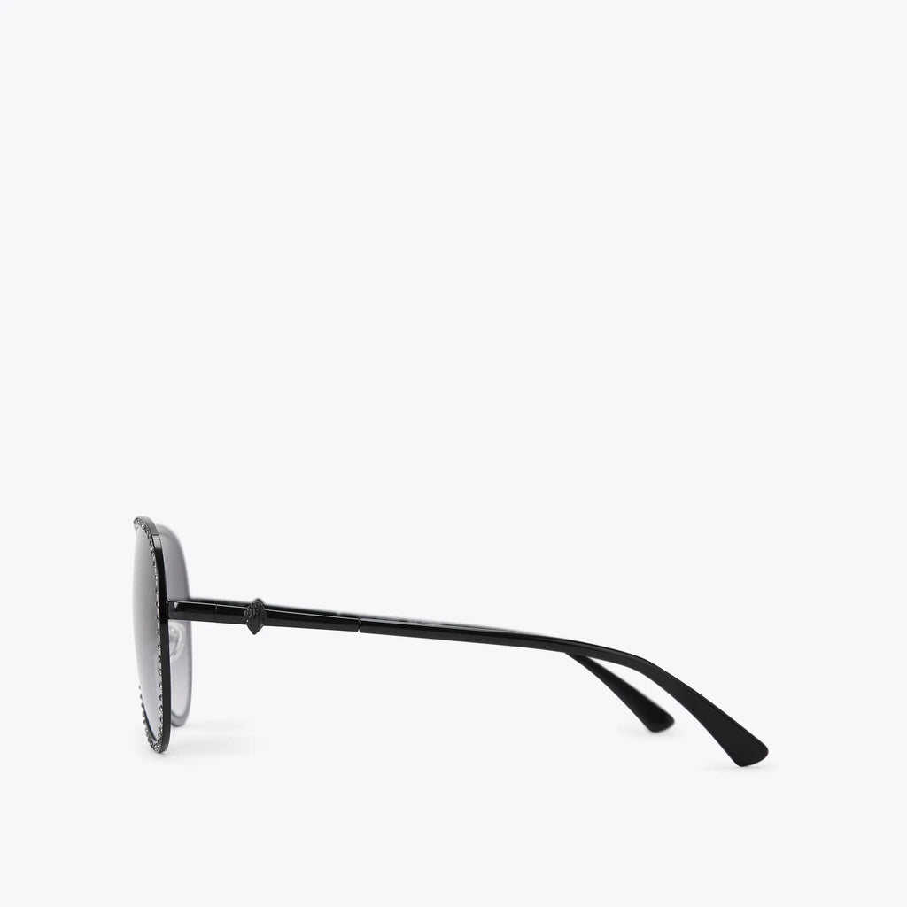 LARGE SHOREDITCH CRYSTAL AVIATOR SUNGLASSES
